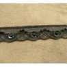 DENTELLE PERLE/ paillette noire 1.5 cm