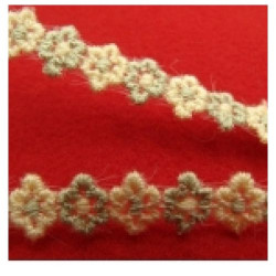 Dentelle De Calais Jaune Oranger 6.5 cm