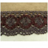 dentelle de calais jacquard bleu  3.5 cm