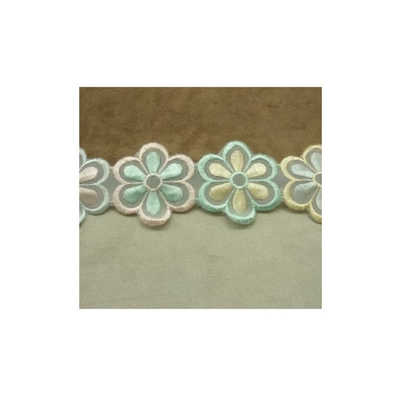 dentelle de calais beige sable 7 cm