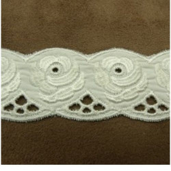 dentelle de calais bicolore...