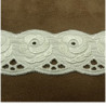 dentelle de calais bicolore naturel gris perle 5 cm