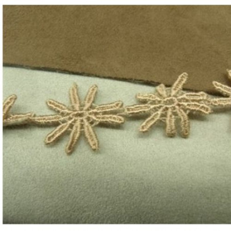 dentelle de calais parme 5.5 cm