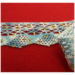 dentelle de calais rose saumoné 5 cm