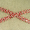 dentelle de calais rose poudré 3cm