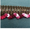 dentelle de calais souple surbrodée coloris naturel 7.5 cm