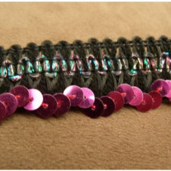 dentelle de calais souple surbrodée coloris naturel 7.5 cm