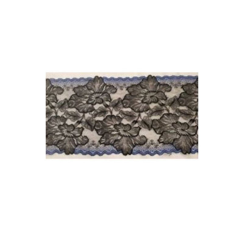 dentelle de calais noire indigo ,16 cm