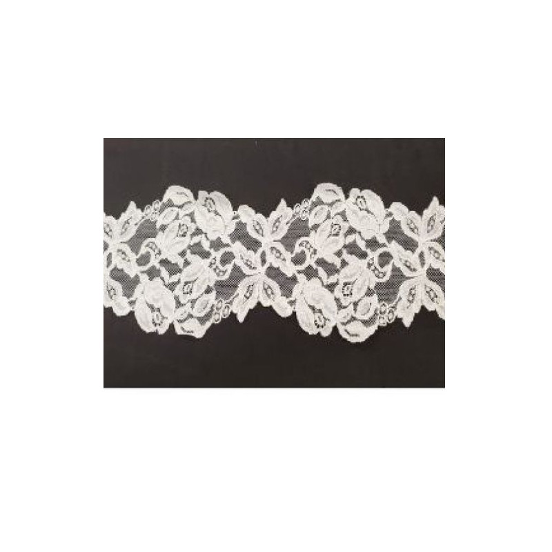 dentelle de calais leavers blanche  6,5 cm