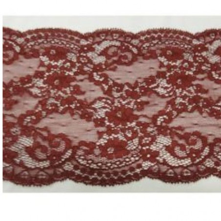 dentelle de calais blanc cassé 22 cm
