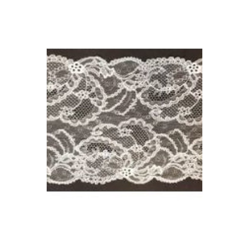 dentelle de calais leavers rose nuage 16 cm