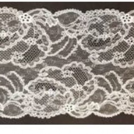 dentelle de calais leavers rose nuage 16 cm