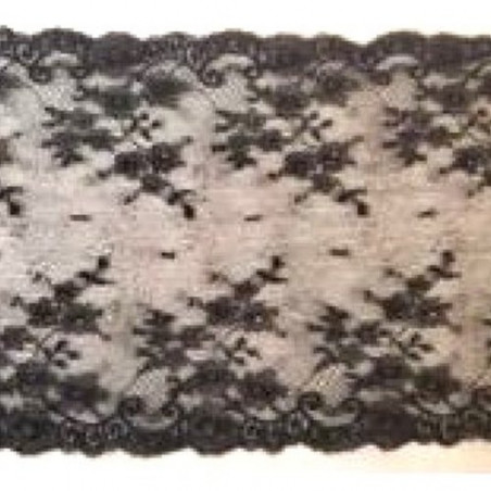 dentelle de calais noire 18 cm