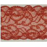 Nouvelle dentelle de calais bordeaux /oranger 16 cm