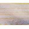 dentelle / broderie de calais noire 19 cm