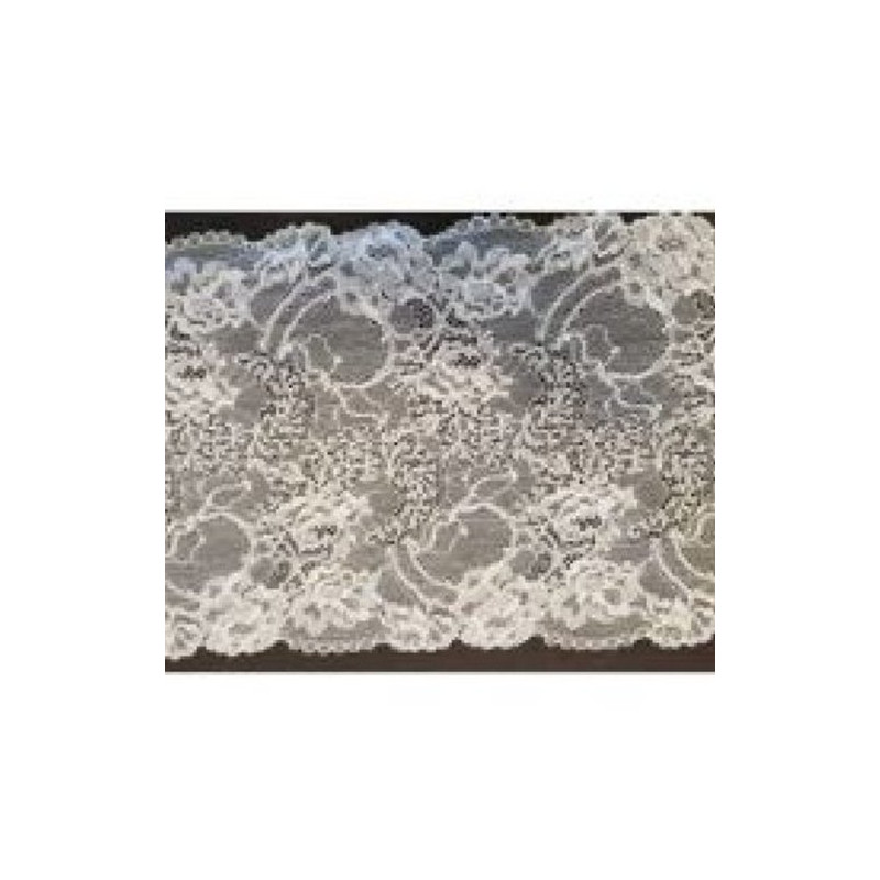 Dentelle de calais leavers blanc cassé 19 cm