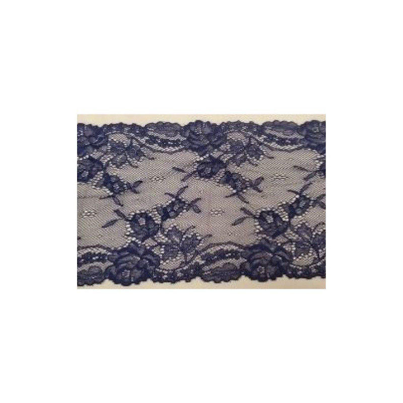 dentelle de calais leavers griogio blue 20 cm