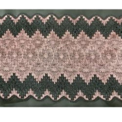dentelle de calais leavers griogio blue 20 cm