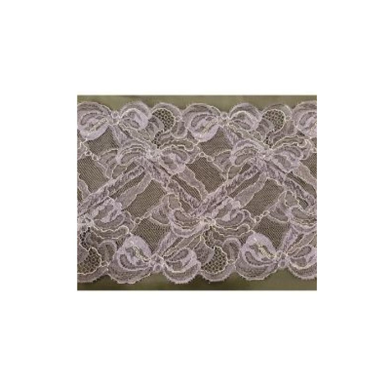 dentelle de calais jacquard parme 16 cm