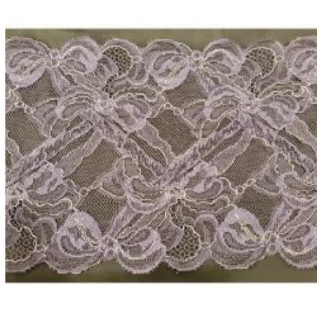 dentelle de calais jacquard parme 16 cm