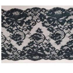 dentelle /broderie de calais bleu 15 cm