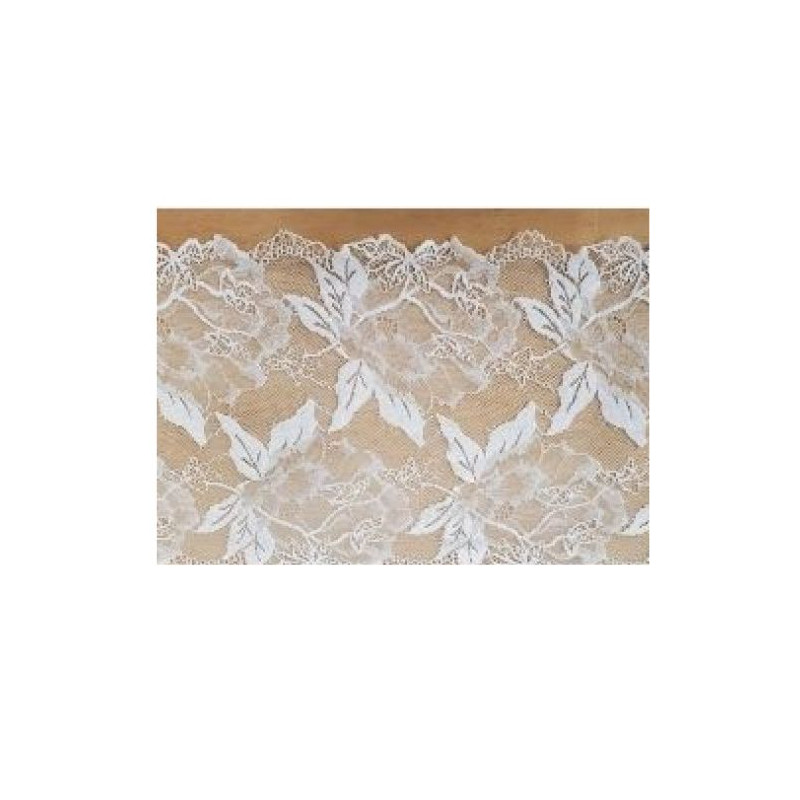 Nouvelle dentelle de calais leavers sky vert d'eau 20 cm