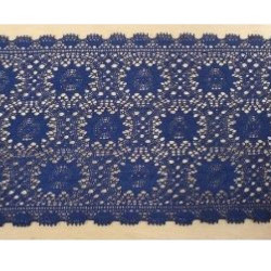 dentelle de calais leavers bleu marine 18 cm