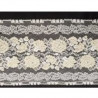 dentelle de calais blanc cassé motif ivoire foncé 20 cm