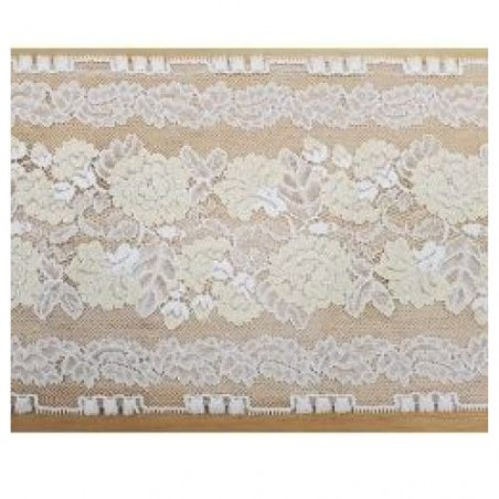 dentelle de calais jacquard bleu vif tronic 17 cm