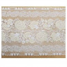 dentelle de calais blanc cassé motif ivoire foncé 20 cm