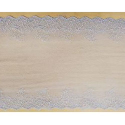 dentelle de calais jacquard bleu vif tronic 17 cm