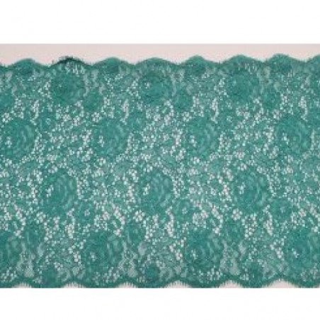 dentelle de calais textronik noir & peche blossom 17 cm