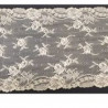 dentelle de calais naturel shabby chic pink lurex surbrodée finement or 16.5 cm