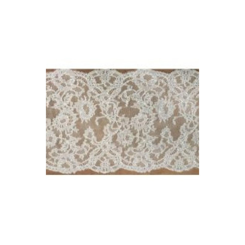 dentelle de calais leavers preforme /ivoire 20 cm