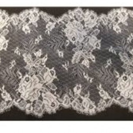 dentelle de calais rosiwheeding/ vieux rose 20 cm