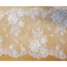 dentelle de calais rosiwheeding/ vieux rose 20 cm