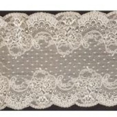 dentelle de calais cacahuete daim 19 cm