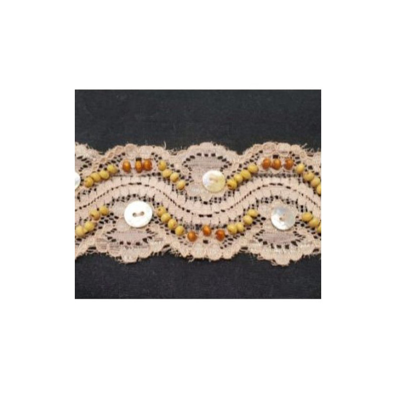 dentelle de calais heroine bleu marine 23 cm