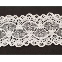 dentelle de calais leavers bleu marine coloris ancre 21 cm