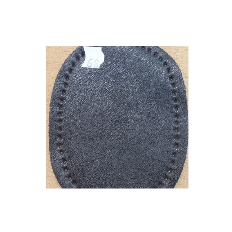 Ruban Brodé Gris Anthracide Velours Et Acrylique 45 mm