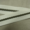 Sangle Polyester, 20mm,  Lanière Vert Kaki Sur Fond Blanc