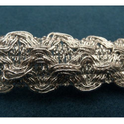 Ruban Pailleté Argent  25 mm