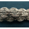 Ruban Pailleté Argent  25 mm