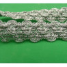 Ruban Pailleté Argent  25 mm