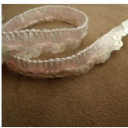 Ruban Pailleté Rose 20 mm