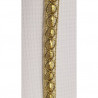 Galon Pailleté 8 mm  En Lurex Doré