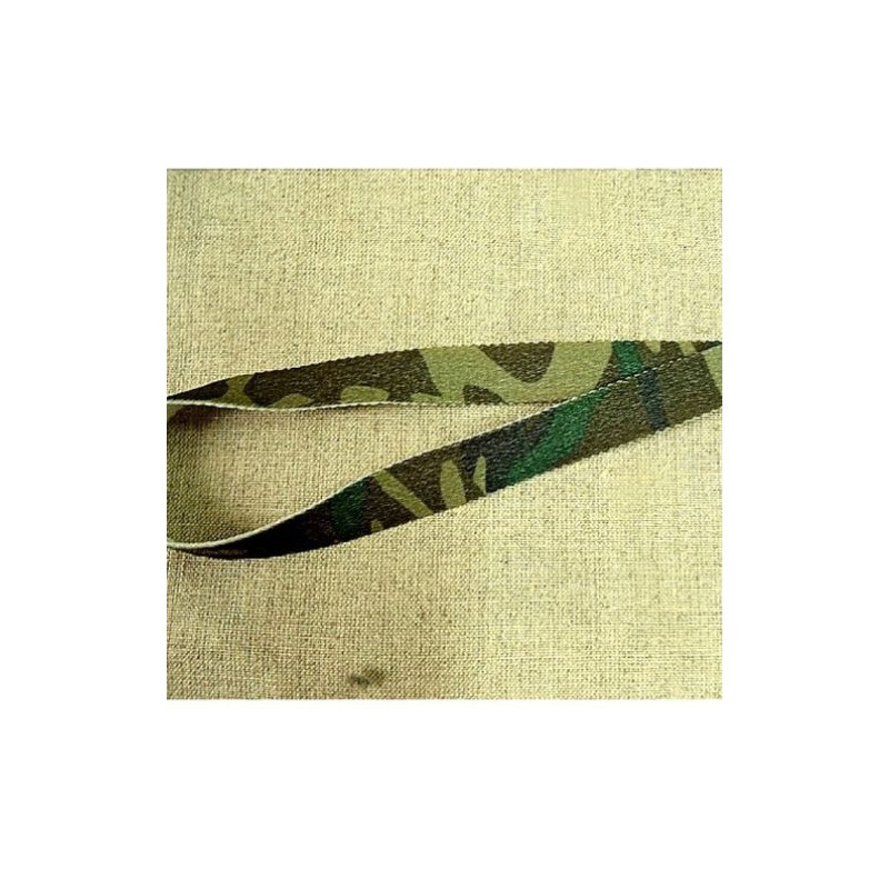 Ruban Elastique Motif Camouflage Militaire  15 mm