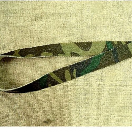 Ruban Elastique Motif Camouflage Militaire  15 mm ,De Belle Qualité