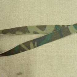 Ruban Elastique Motif Camouflage Militaire  15 mm