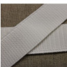 Ruban elastique élasthanne  gros grain blanc 30 mm